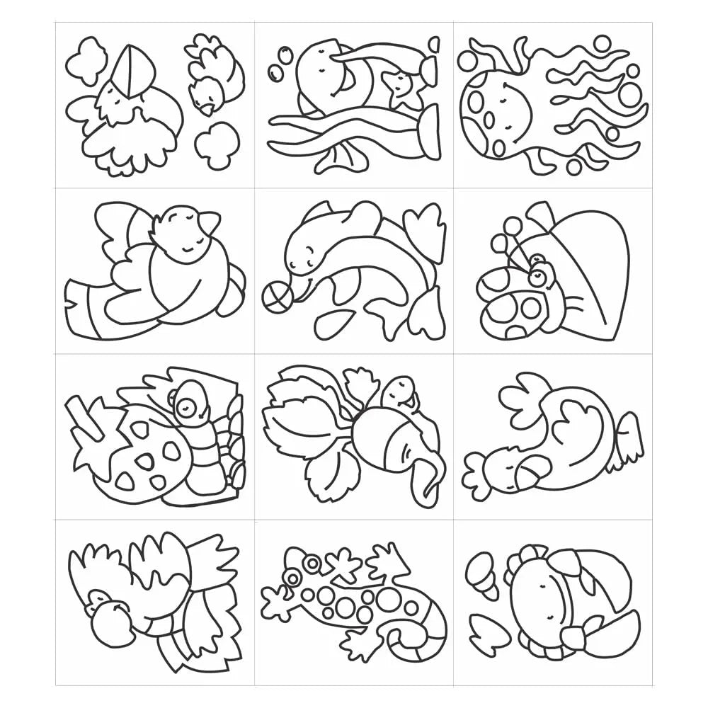 TOYKRAFTT Child Safe Finger Painting Kit to Paint Animal Pictures, Gift for Boys and Girls, Non Toxic Child Safe Colours, Painting book for kids 3-5 Year Old