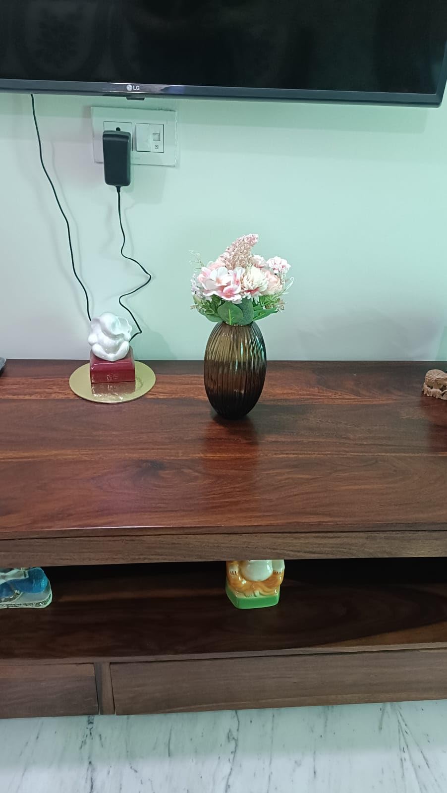 Artificial Multiflora Flower Roses Fake Sticks Bunch Decorative Without Vase Peach Fabric