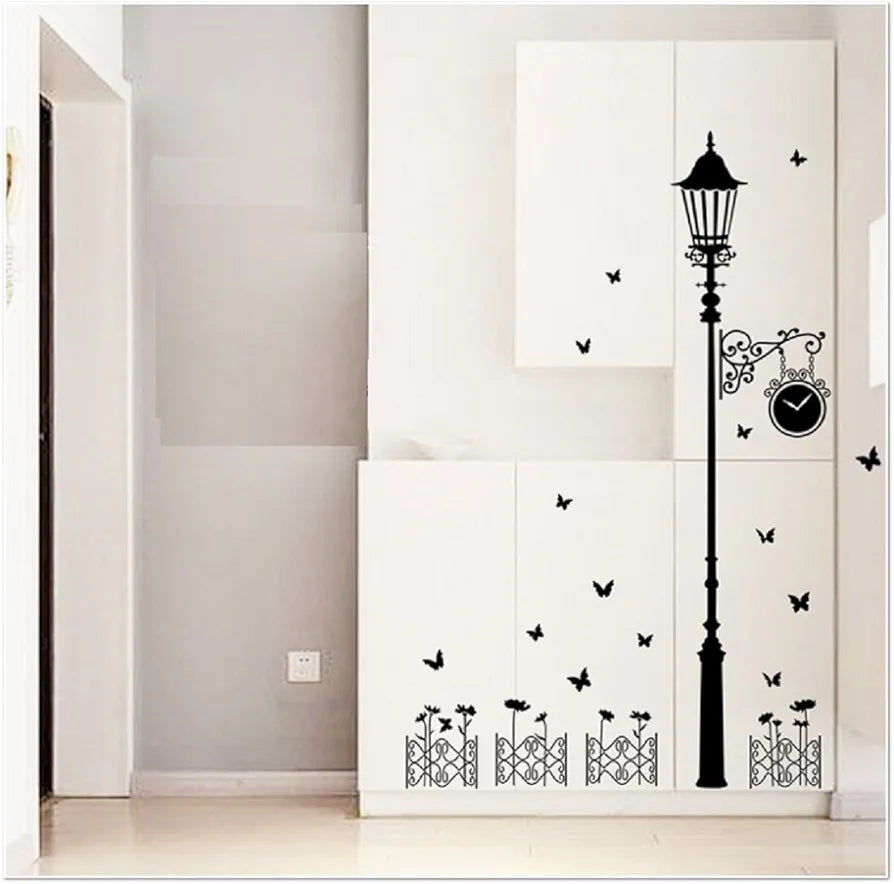 Jaamso Royals Black Street Stickers for Walls Wall Painting Stickers Big Size-self-adhesive Black Street