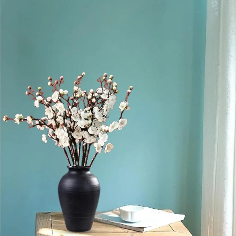 3 Sticks Artificial Blossom Flower Bouquet Sticks White