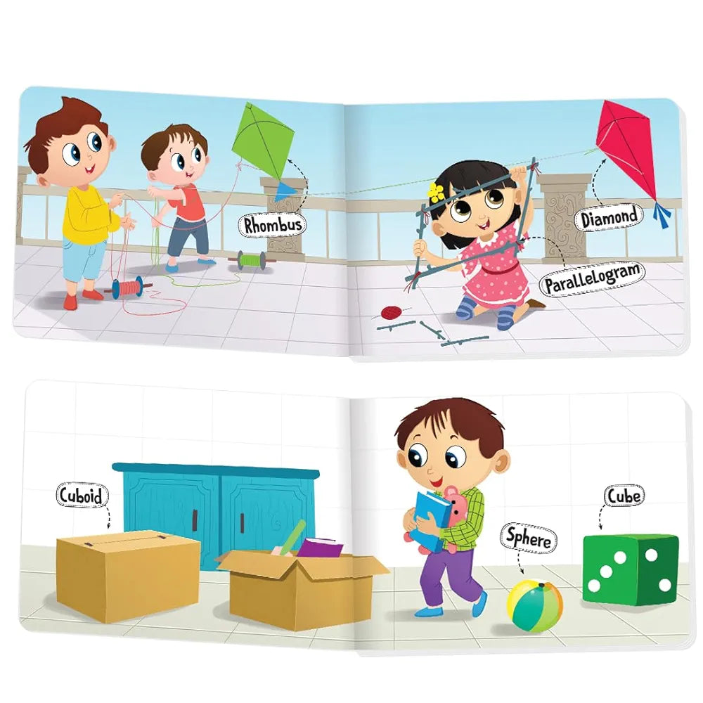 The Book Tree Picturepedia of Shapes I Board for Kids Age 2+ I Bright & Colourful Pictures I Easy-to-Read Word Labels I Builds Vocabulary I Early Learning Picture Books for Children by Majestic Book Club