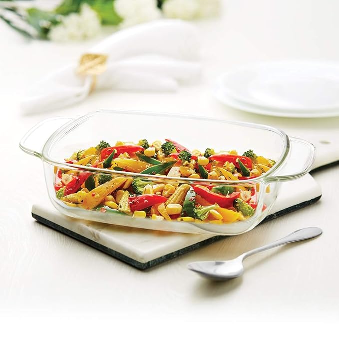 Borosil Glass Dish | 1.5 Liter | Transparent