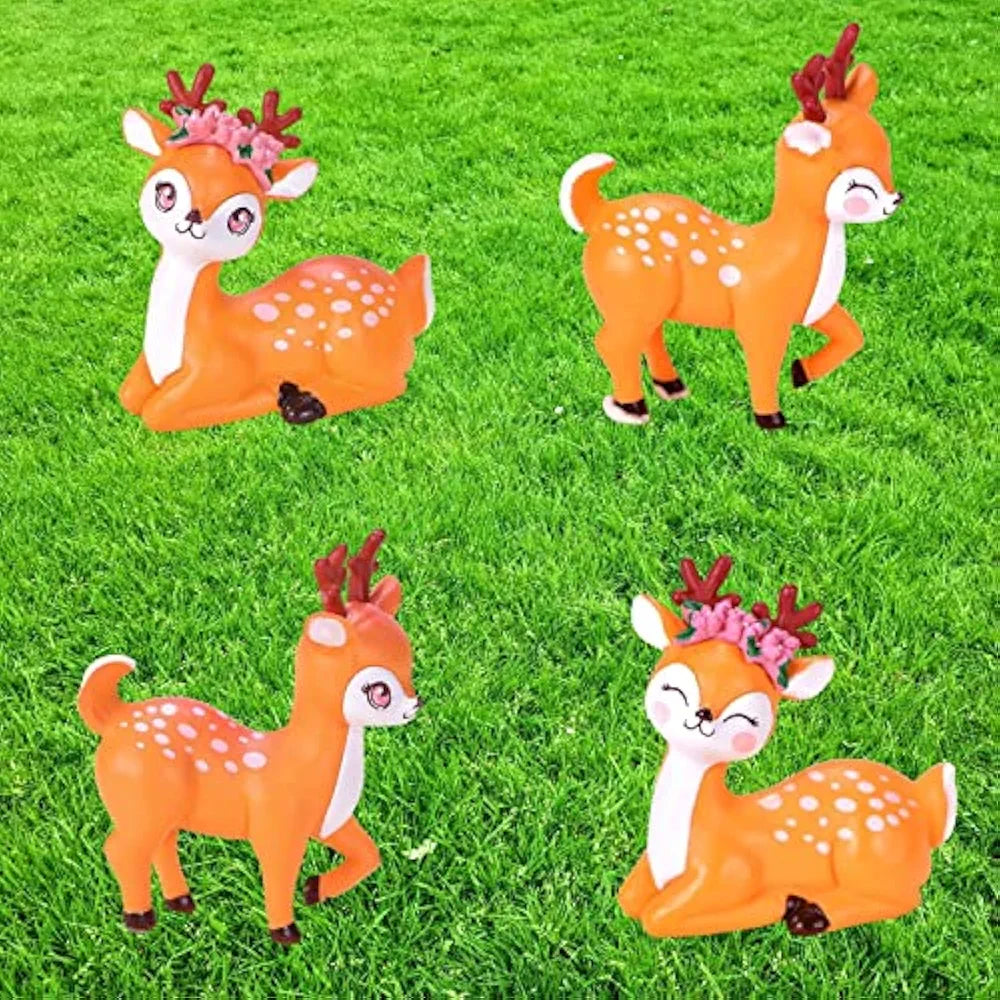 Satyam Kraft Resin 1 Set Deer Miniature Figurines