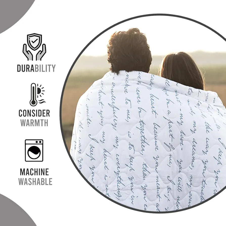 Divine Casa Luxor Abstract Microfibre Single Comforter Colour Blue