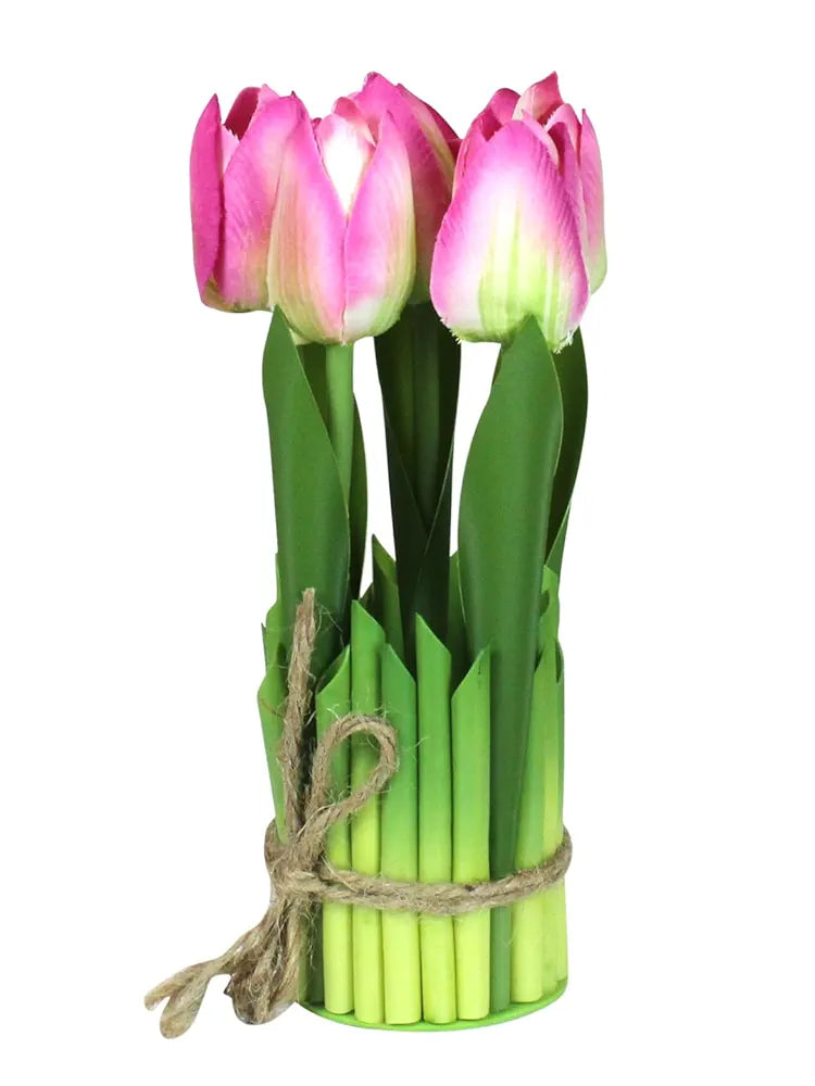 Artificial Tulip Flowers for Decoration Decorative Items Polyester