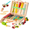 Nesta Toys Wooden Tool Kit Set with Tool Box 33 Piece