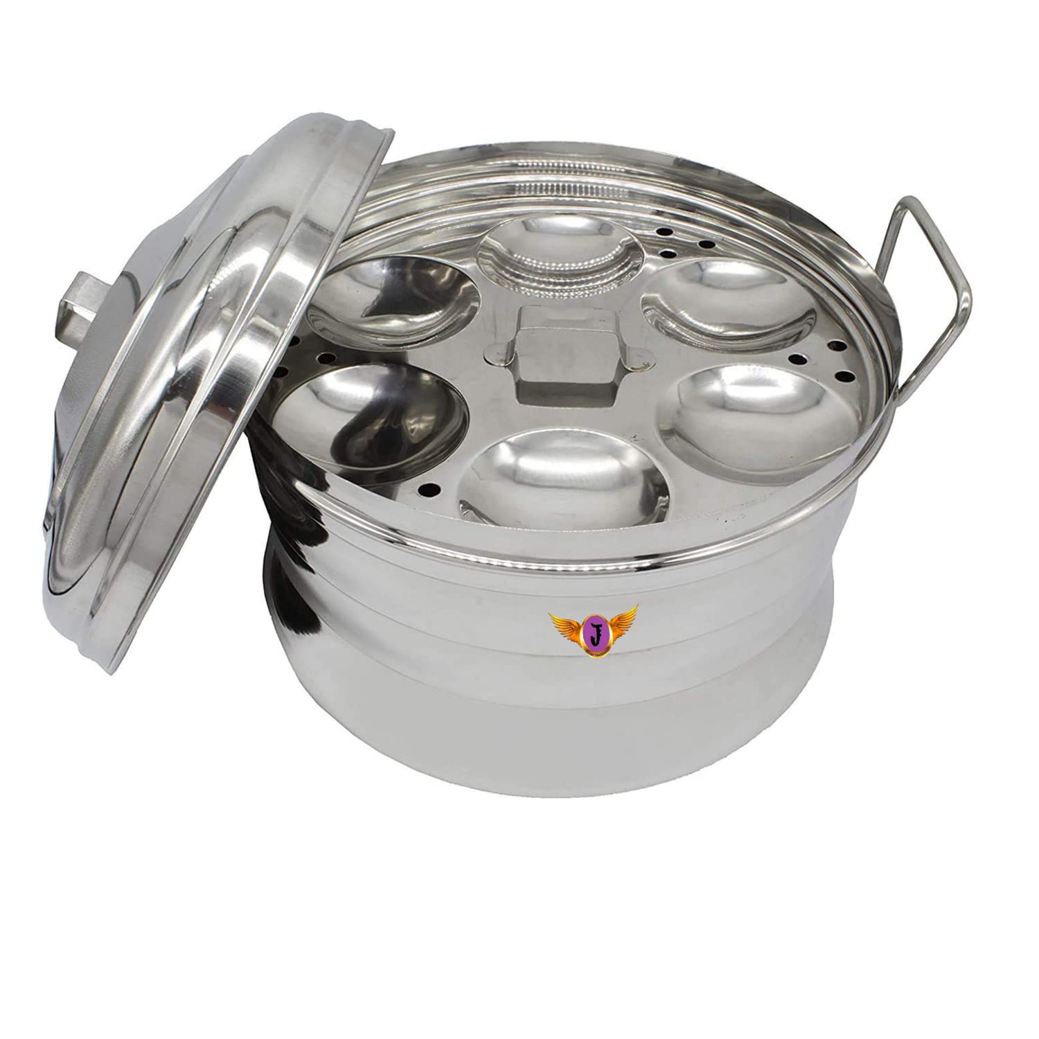 Jayam Traditional Stainless Steel Idli Maker 18 Idly | 3 Plates