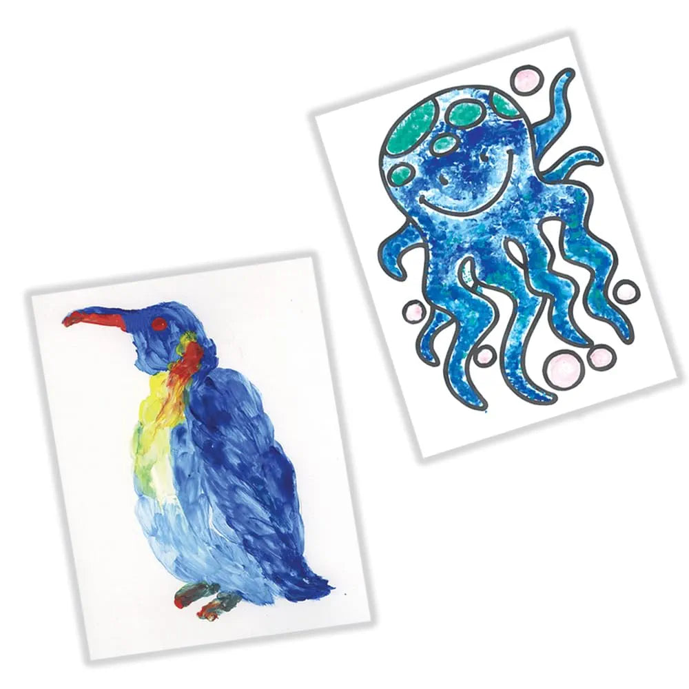 TOYKRAFTT Child Safe Finger Painting Kit to Paint Animal Pictures, Gift for Boys and Girls, Non Toxic Child Safe Colours, Painting book for kids 3-5 Year Old