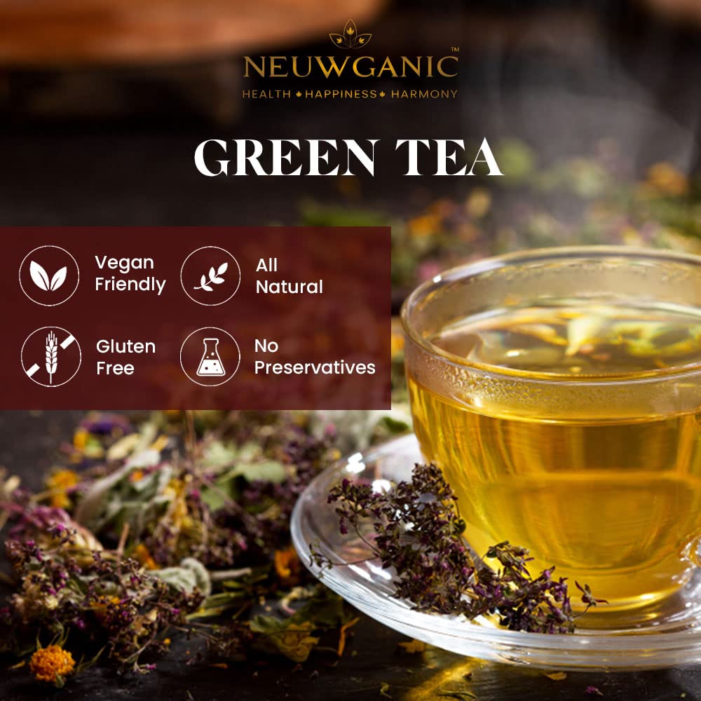 Neuwganic Tea - Chamomile Green Tea - 100 Grams