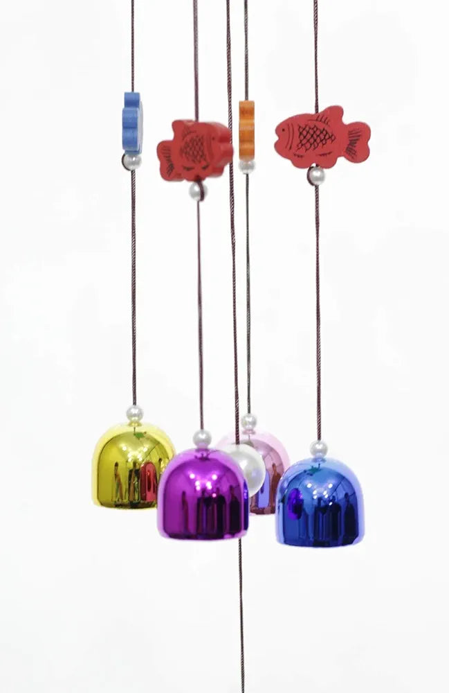 Lilone 4 Bell Brown House Wind Chimes