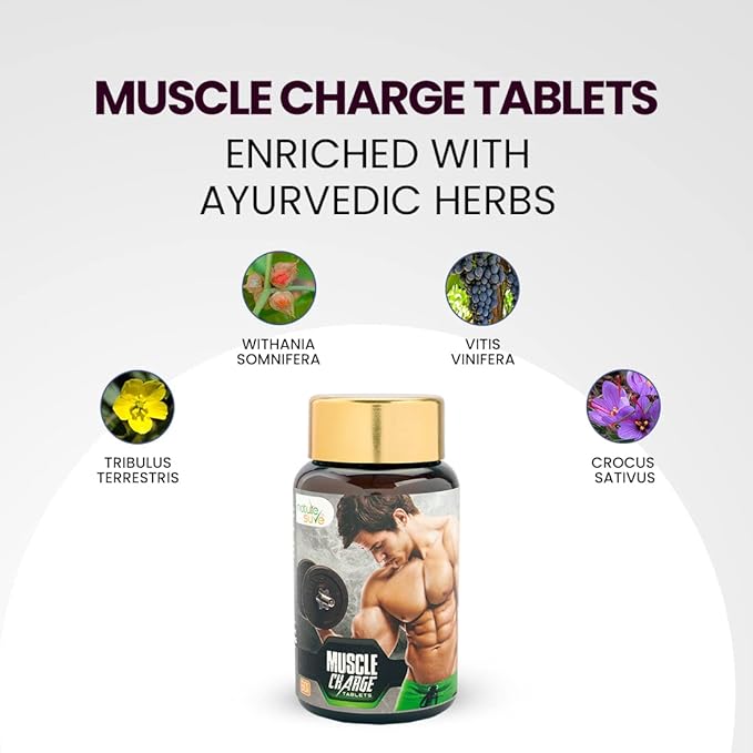 Nature Sure Muscle Charge Tablets for Men - 60 tabs