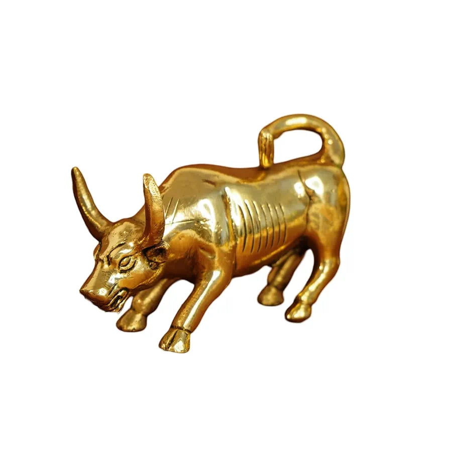 Ekhasa Pure Brass Bull Show Pieces for Home Decor