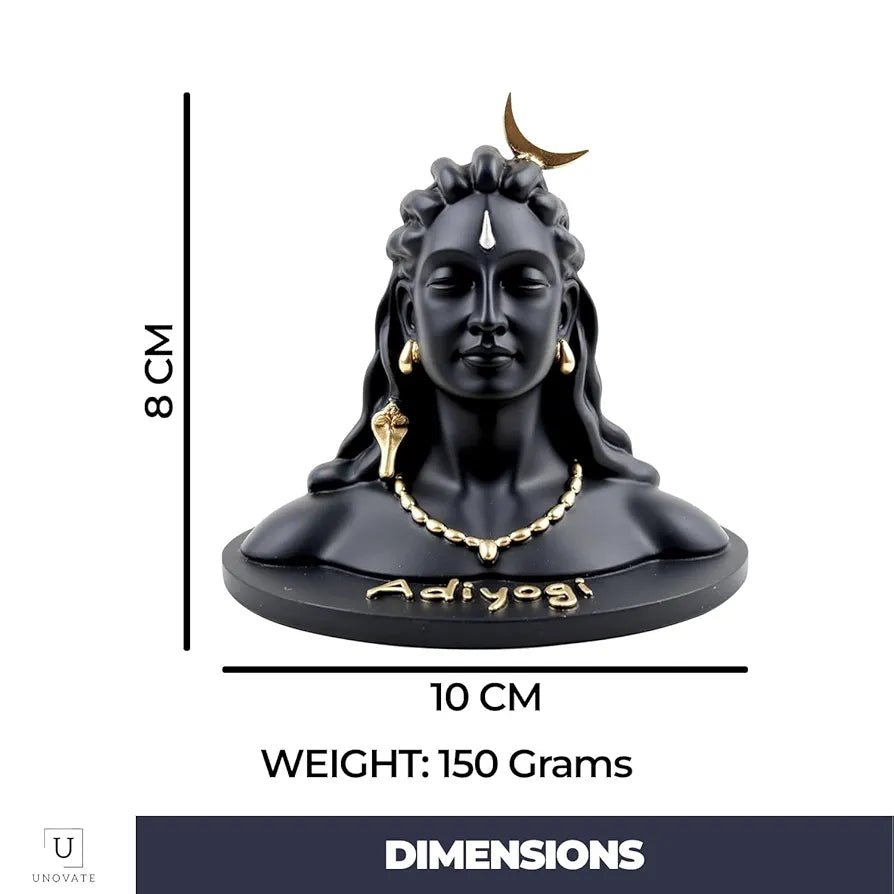 Unovate Adiyogi Statue for Car Dashboard