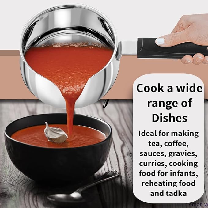 Hawkins 2 Litre Tpan Stainless Steel Tea Pan with Glass Lid