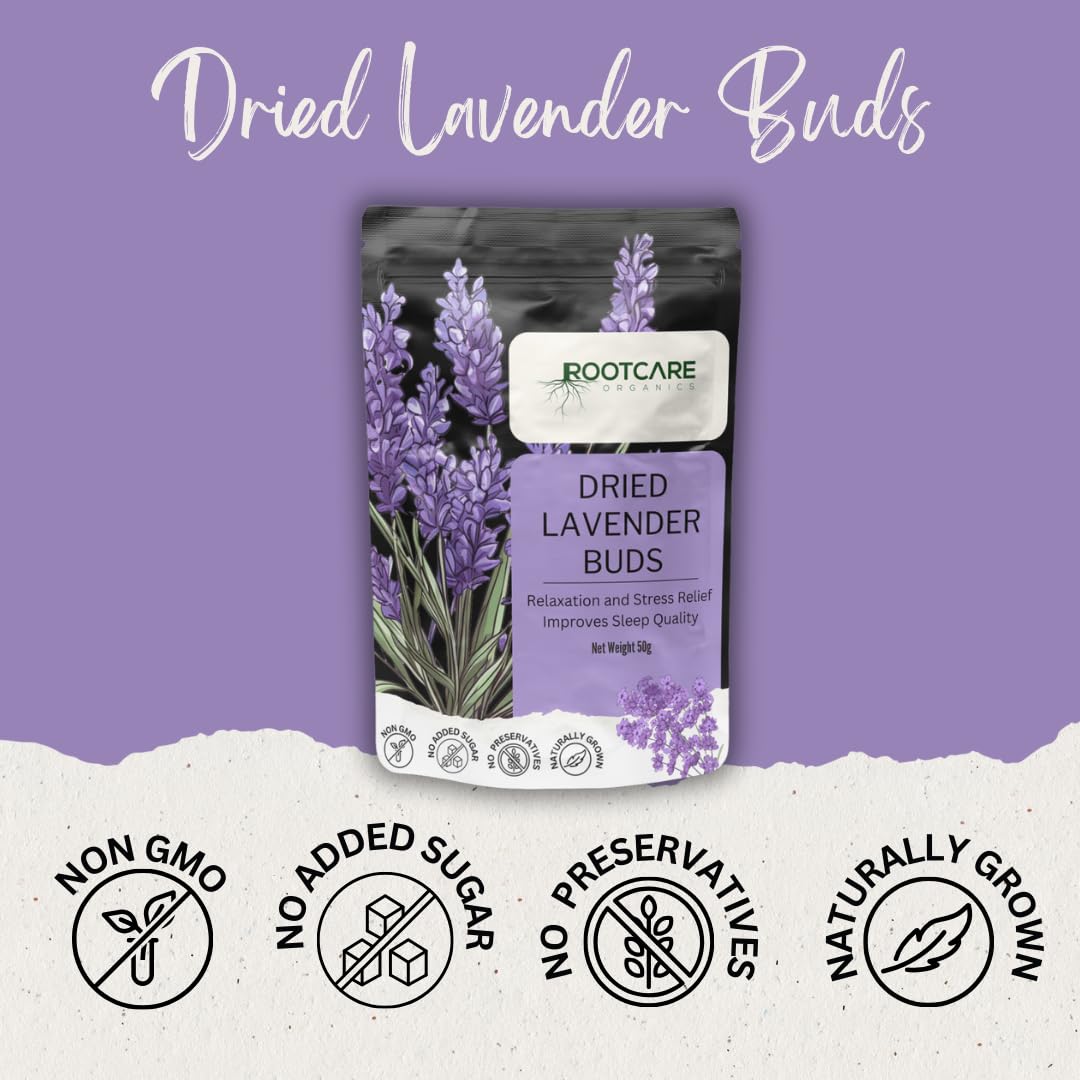 Rootcare Organics Lavender Tea Buds - 50 gms
