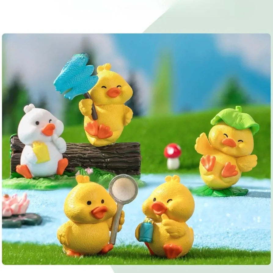 Satyam Kraft Resin 1 Set  Duck Miniature Figurines