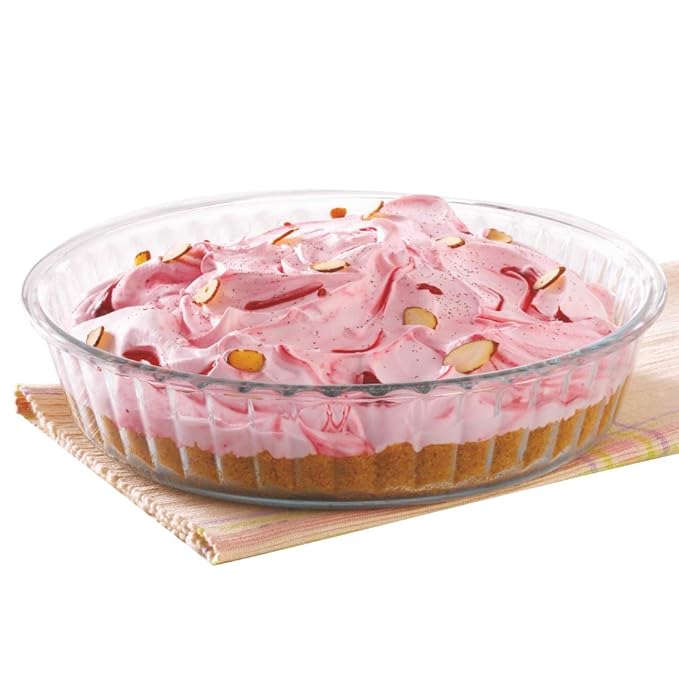 Borosil Glass - Fluted Dish | Set of 1 | Transparent | 1.2 Liters
