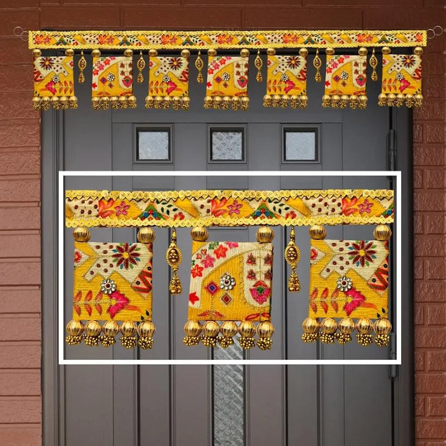 Thoranam For Entrance Door Toran For Home Decoration Yellow 94 Cm Style-18