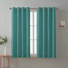 Cloth Fusion Blackout Window Curtains 5 Feet Long Set of 2 Sea Green Colour
