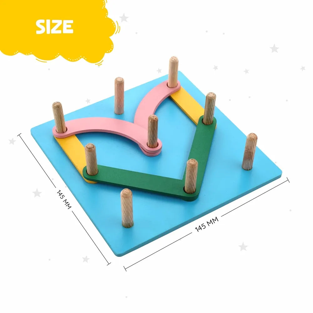 SPARTAN KIDS® Wooden Alphabet Puzzle - ABC Puzzles for 3-5 Year Olds - Montessori Educational Toys - 28 Pieces - 14.5x14.5 CM