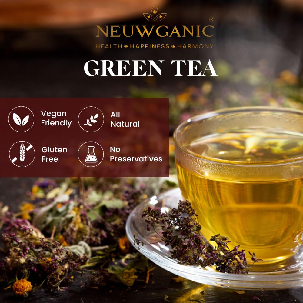 Neuwganic Tulsi Ginger Green Tea - 25 Grams