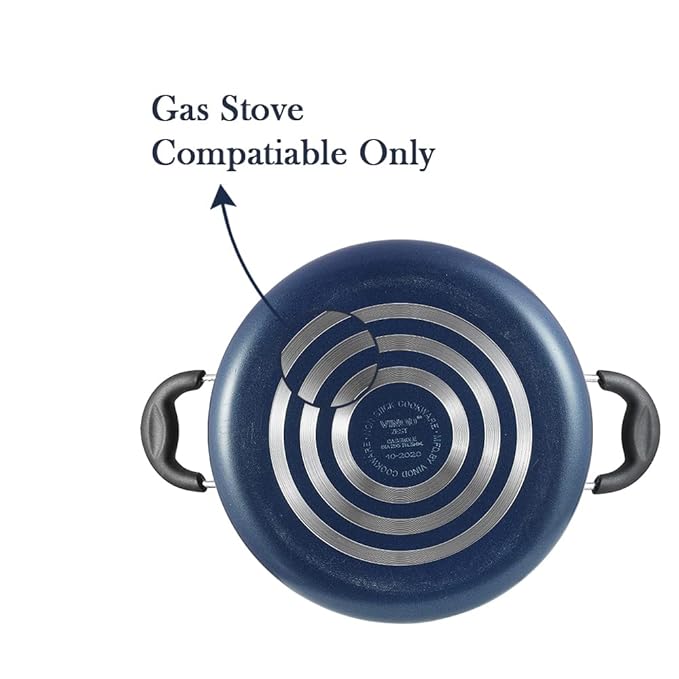 Vinod Zest Aluminium Non Stick Saucepot With Glass Lid - 2.2 Litres | 18 Cm | 3 Mm Extra Thick | 3 Layer Coating