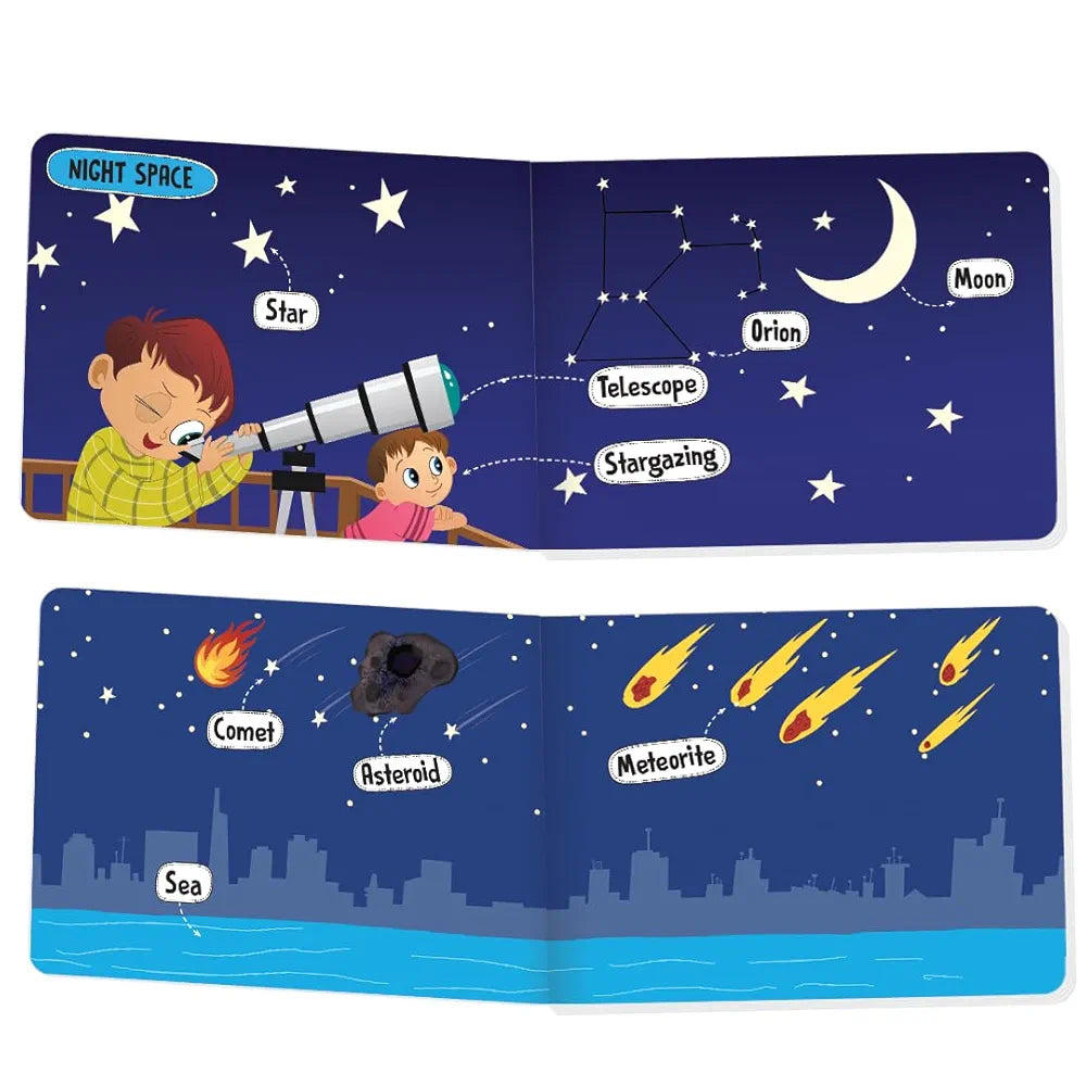 The Book Tree Picturepedia of Space I Board Book for Kids Age 2+ I Bright & Colourful Pictures I Easy-to-Read Word Labels I Builds Vocabulary I Early Learning Picture Books for Children by Majestic Book Club