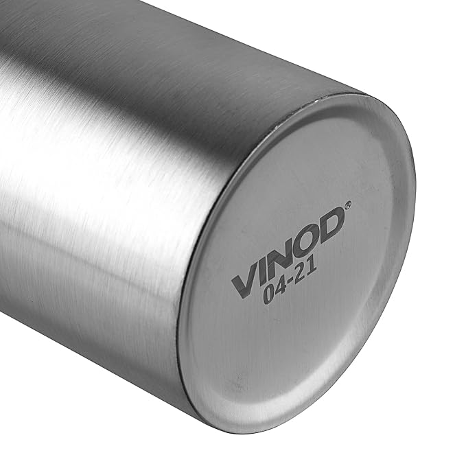 Vinod Frost Fridge Water Bottle with Fabricated 18/8 Stainless Steel Coating Inside and Outside | 1000 ml | Pack of 3