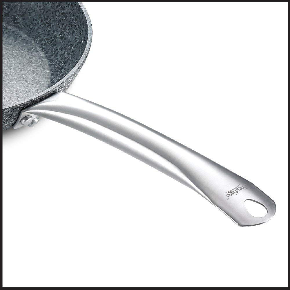 Prestige Aluminium Stone Series Fry Pan 28 Cm | Black