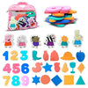 Wembley Peppa Figures Foam Cut Outs for Kids EVA Foam Stickable Bath Toy Set of 32