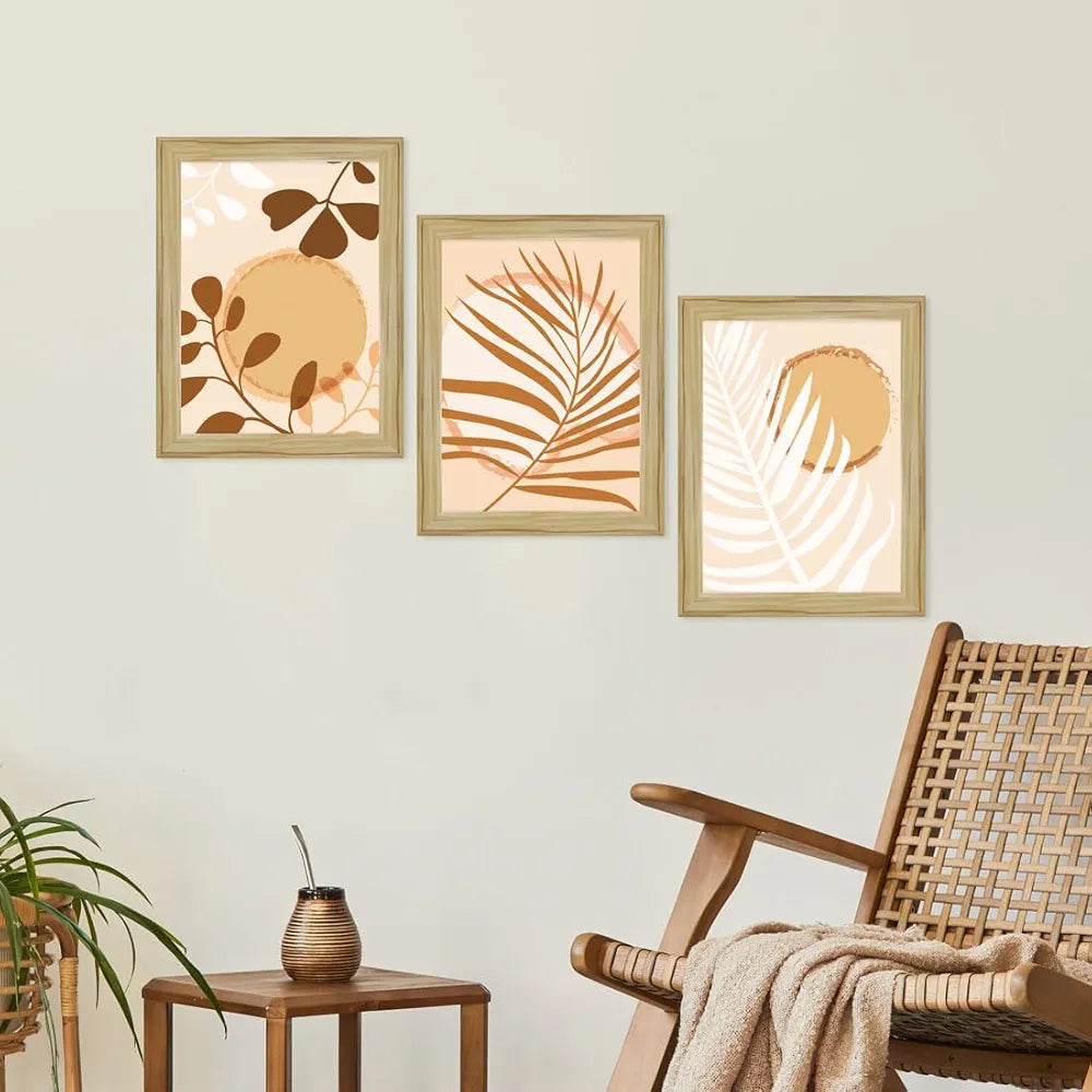 ArtX Paper Boho Botanical Wall Painting Set of 3