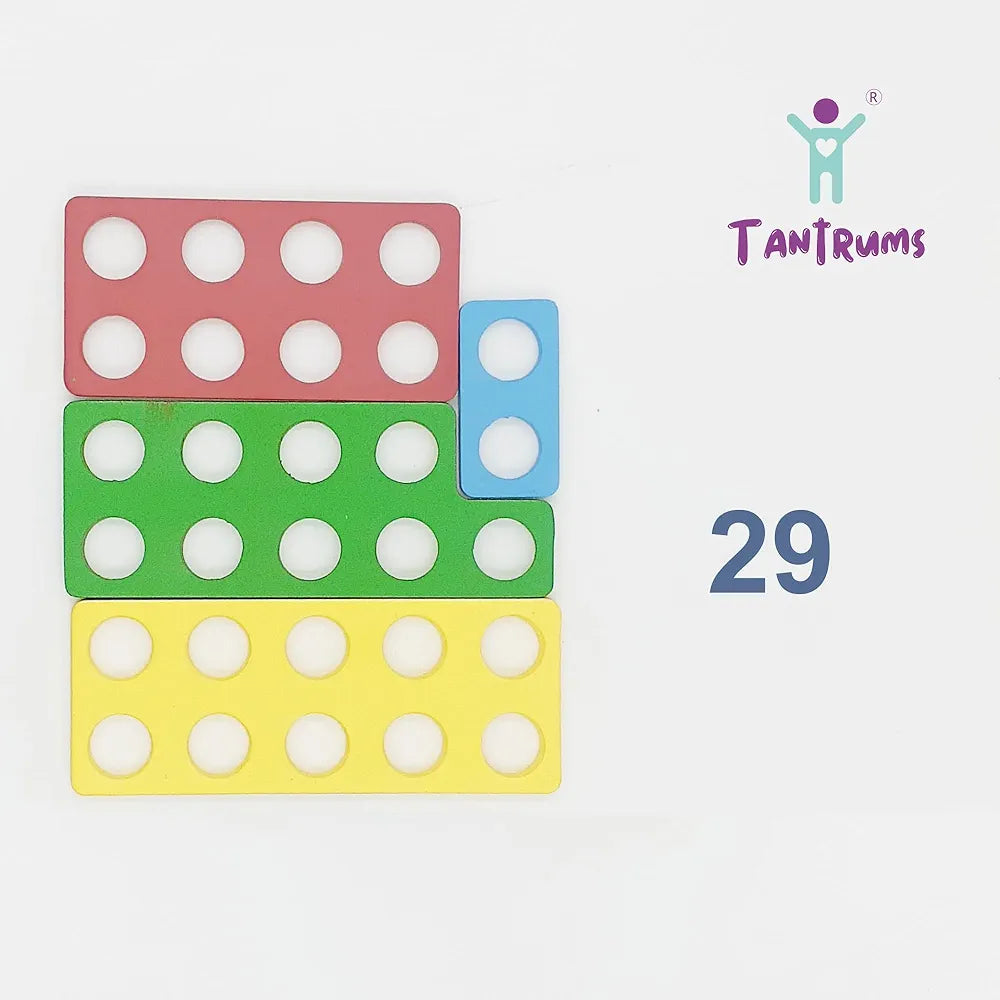 Tantrums Colourful Numicon Math Counting Magic Game Teach Counting Numbers Addition Subtraction to Kids from 3 Years to 5 Years