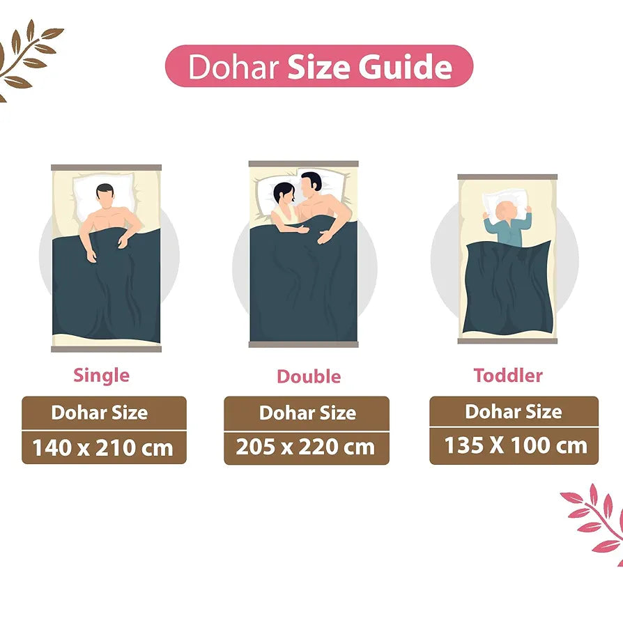 Divine Casa Glace Cotton 120 GSM Reversible Lightweight Printed Single Bed AC Dohar Blanket Quilt Colour Orange and Pink