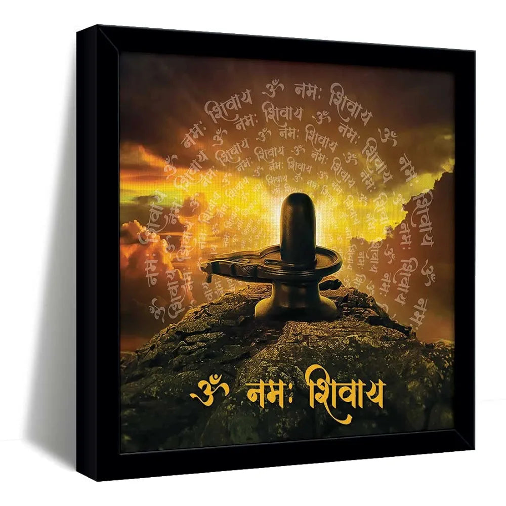 ArtX Om Namah Shivay Big Canvas Painting For Living Room With Frame