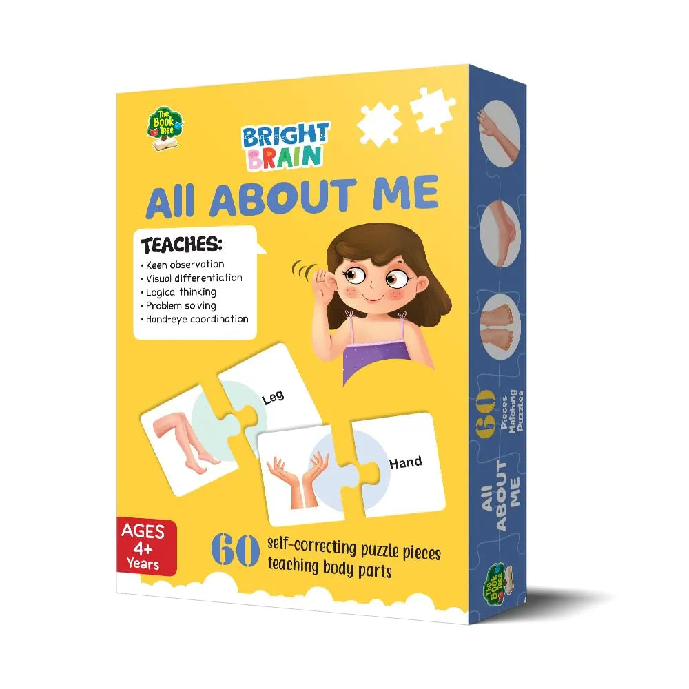 The Book Tree All About Me Puzzle for Kids | 60 Self-Correcting Body Parts Puzzle Pieces | Human Body Learning Toy for Toddlers & Preschoolers Age 4+ | Educational Gift for Boys & Girls