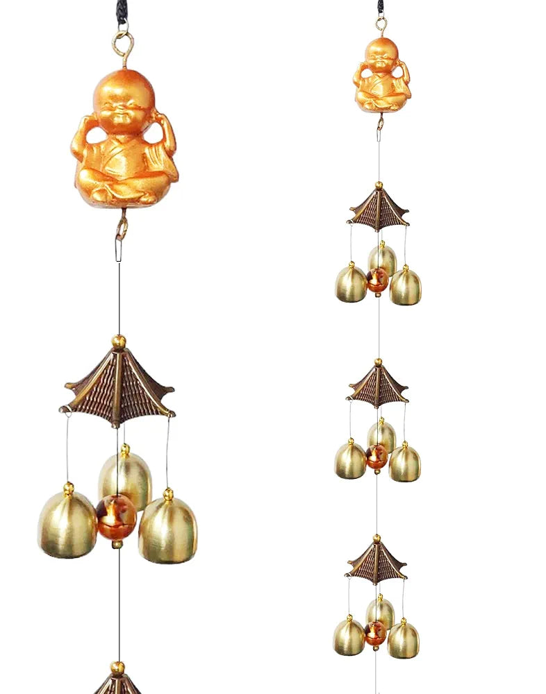 Paradigm Pictures 9 Bell Garden Budha Monk Windchime