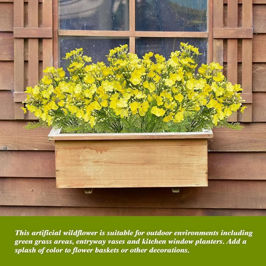 2 Pcs Artificial Flowers Bunch Milan Baby Breath 35cm Artificial Faux Gypsophila Bouquets Flower2