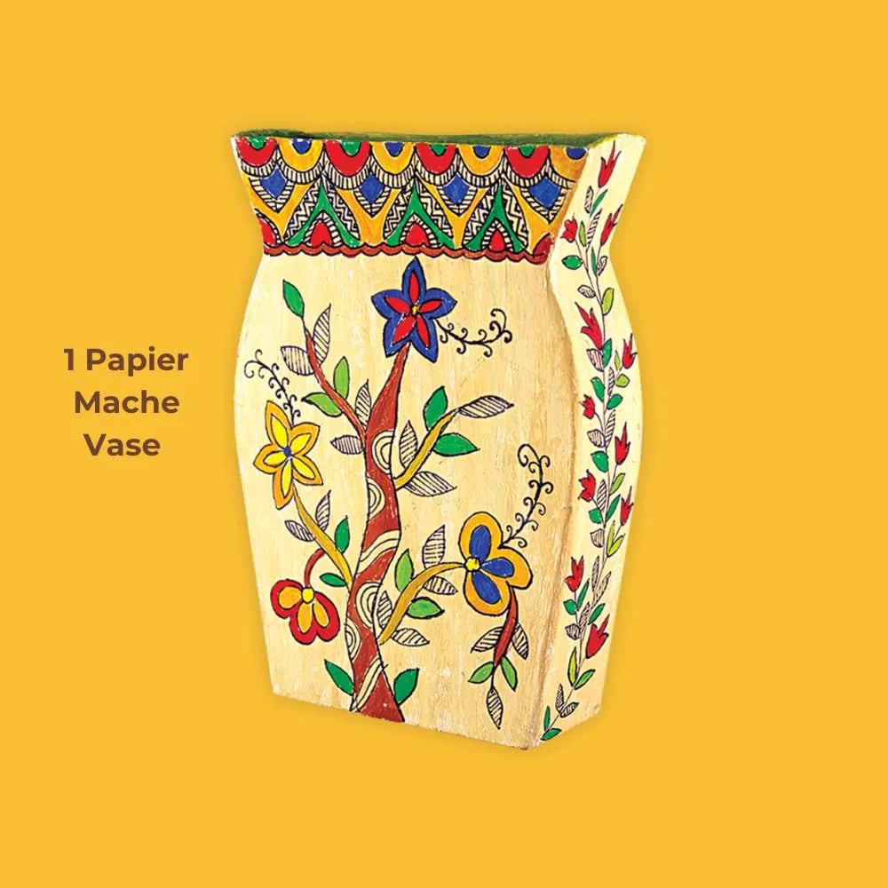 TOYKRAFTT DIY Indian Art Forms, Art and Craft Kit for 9-12 Year Olds, Gifts for Girls & Boys - Madhubani Art