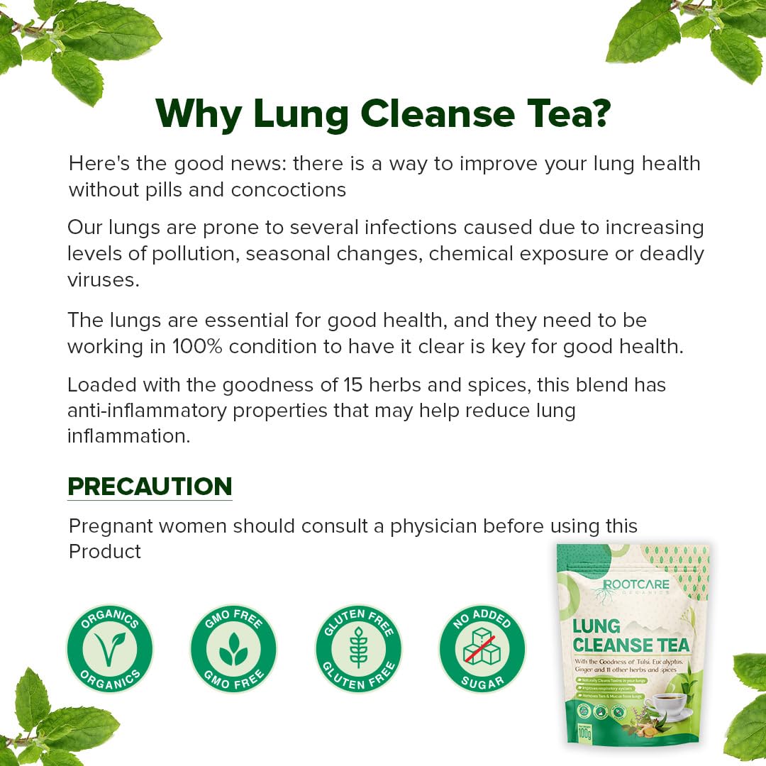 Rootcare Organics Lung Cleanse Tea - 100 gms