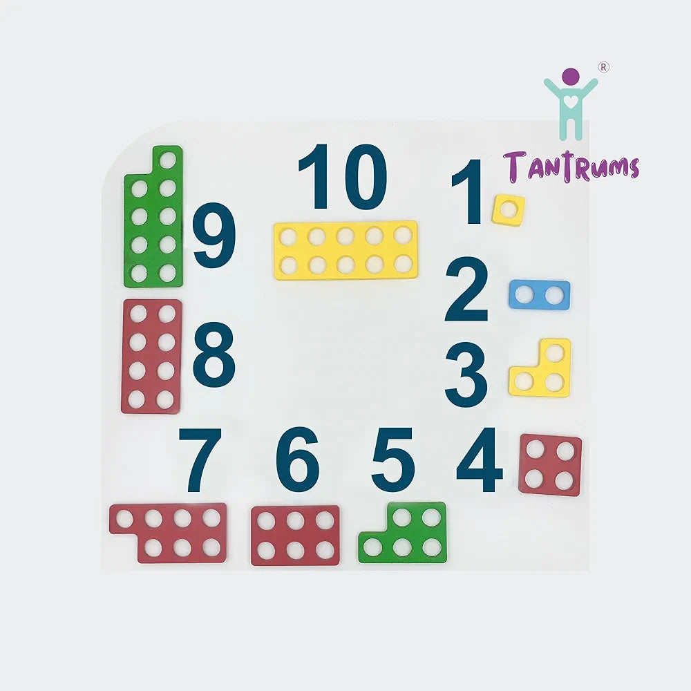 Tantrums Colourful Numicon Math Counting Magic Game Teach Counting Numbers Addition Subtraction to Kids from 3 Years to 5 Years