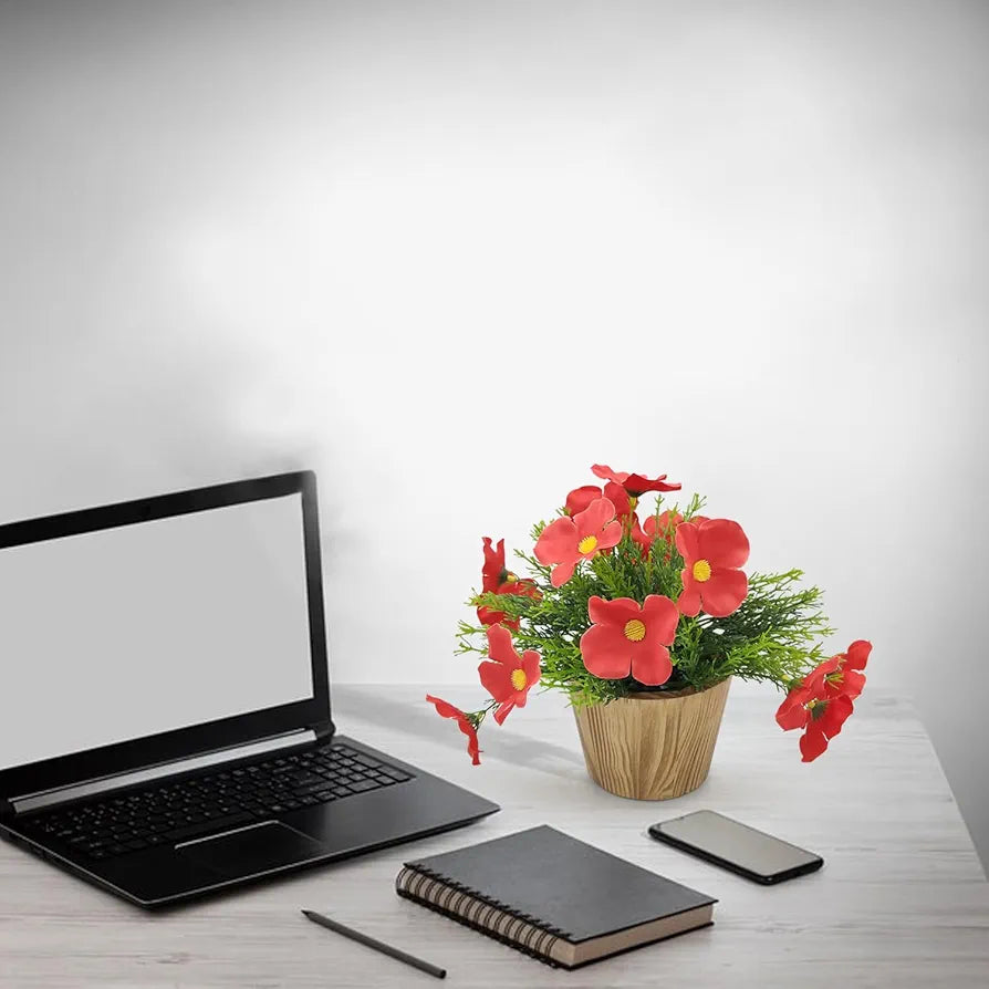 Artificial Flower in Grass with Pot Artificial Flora -8419