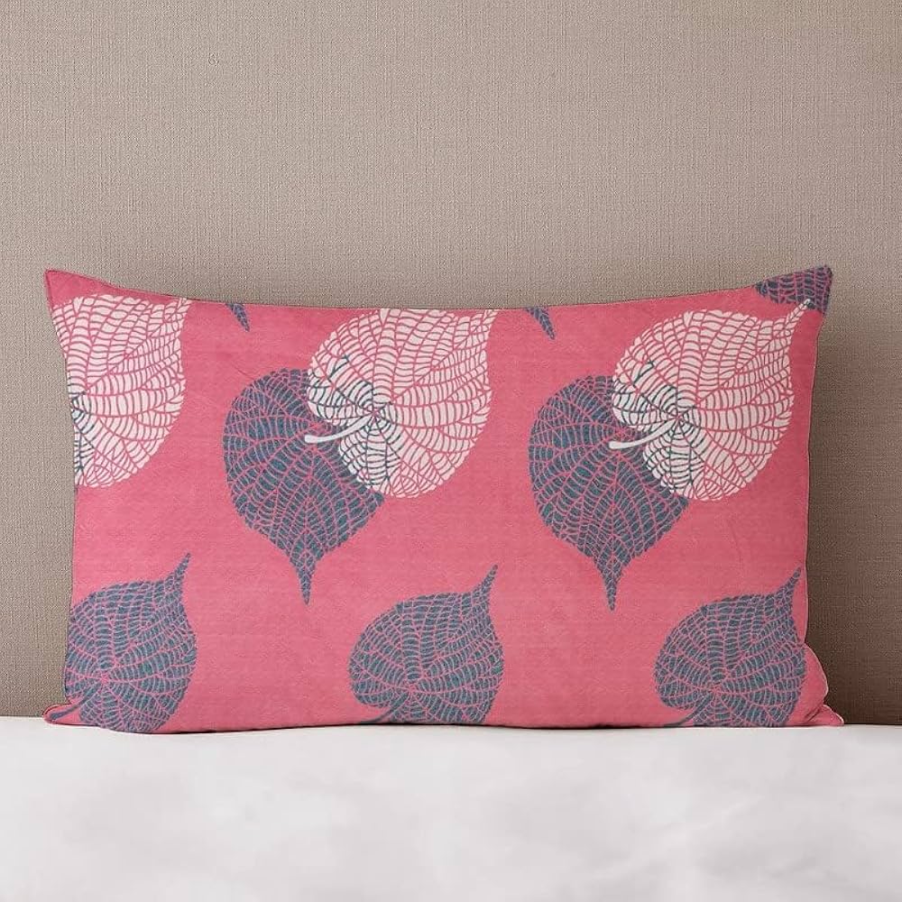 BSB HOME Prime Collections 160tc Pure Microfiber Glace Cotton Double Bedsheet with 2 King Size Pillow Covers-Pink and Grey