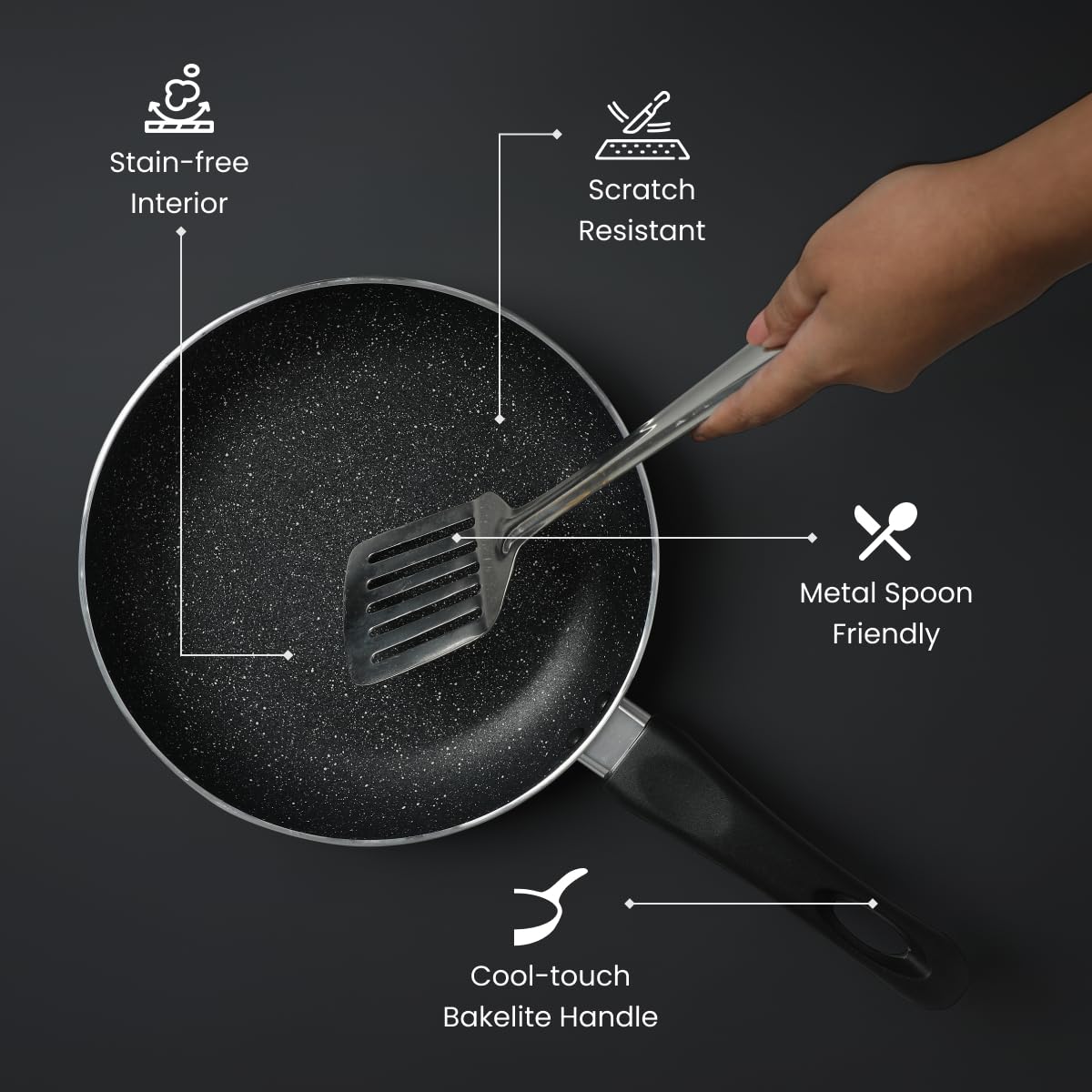 Prestige Non-Stick Omega Deluxe Granite Fry Pan
