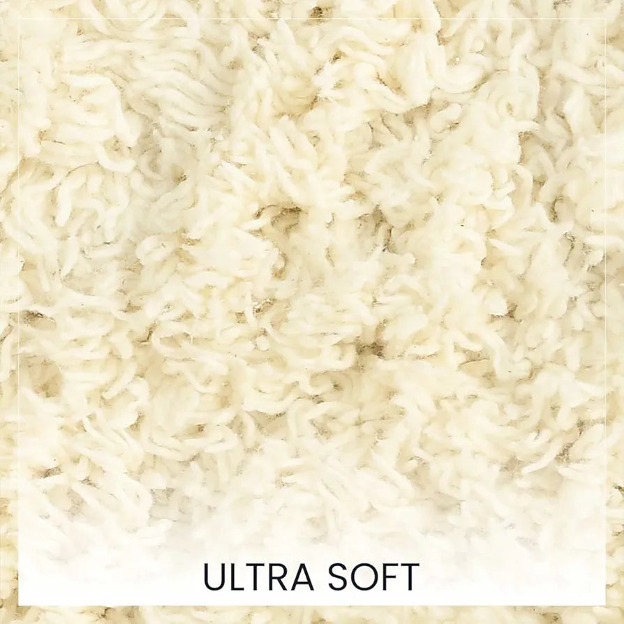 Sashaa World Solid Anti-skid Cotton Bathmat And Contour Set For Bathroom Colour Cream