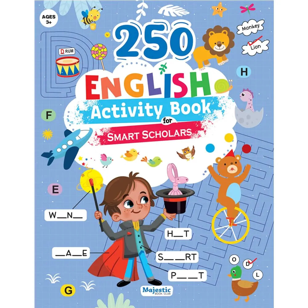 English Activity Book for Age 3+ | 250 Engaging Activities to Build vocabulary and Boost Problem-Solving Skills | Fun Learning | The Book Tree Books