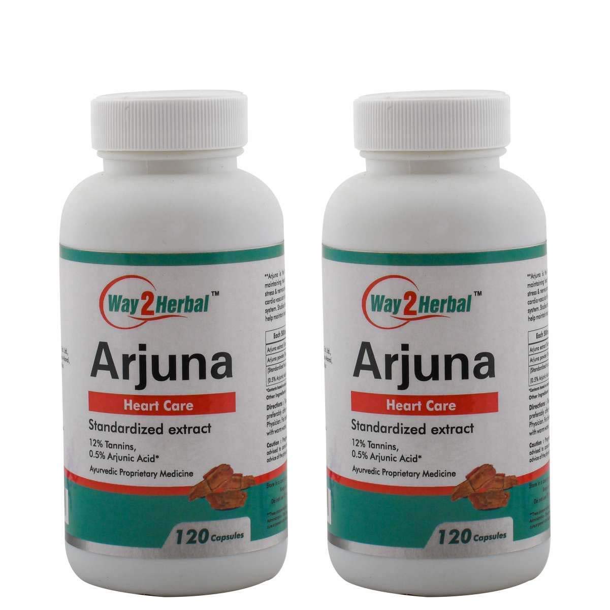 Way2Herbal Arjuna Heart Care - 120 caps