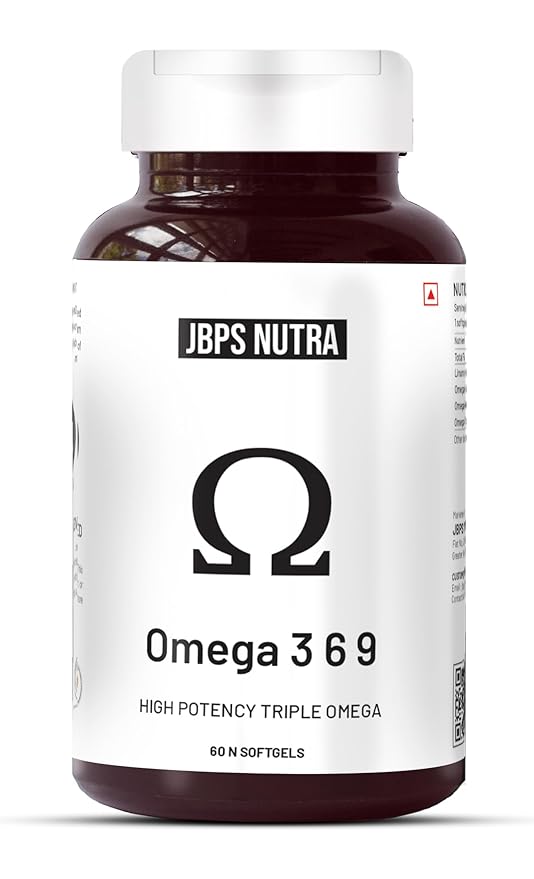 JBPS NUTRA Organic Omega 3 6 9 Omega Multivitamin Supplement- 60 caps