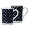 Larah by Borosil Opalware | Set of 2 | 350 ml |  Kazak | Blue Mug Set
