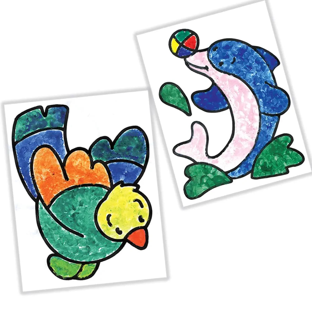 TOYKRAFTT Child Safe Finger Painting Kit to Paint Animal Pictures, Gift for Boys and Girls, Non Toxic Child Safe Colours, Painting book for kids 3-5 Year Old