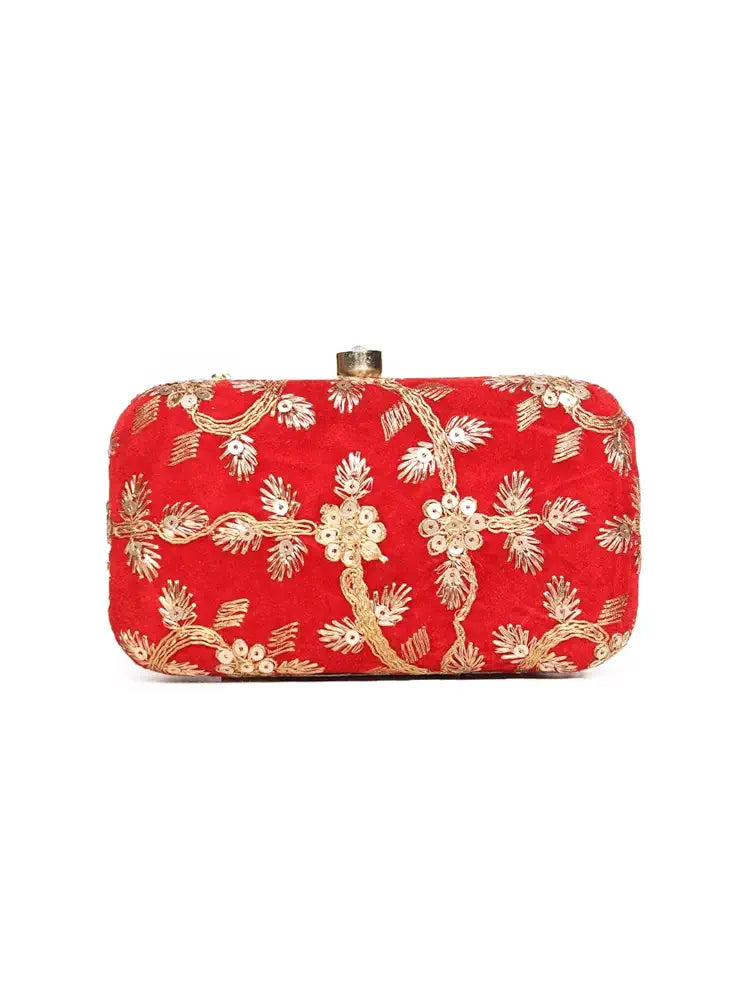 Astrid Handmade Macrame Flap Over Sling Bag For Girls And Women Colour Red